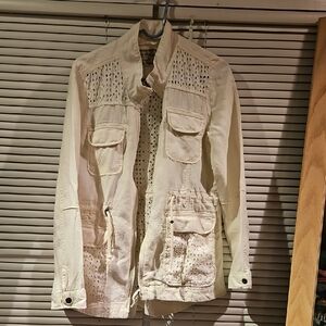 Lucky Brand Cream Utility Jacket